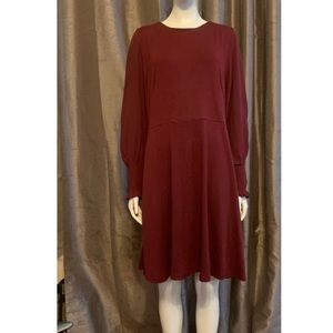 Loft Burgandy dress